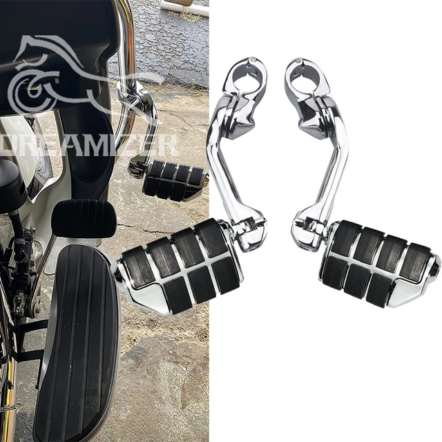 CHROME 11/4& CRASH Bar Highway Foot Pegs For Kawasaki Vulcan 1600 1700