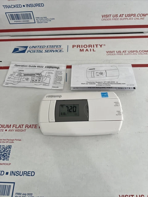 Ritetemp Universal Thermostat  Programmable Model 6022