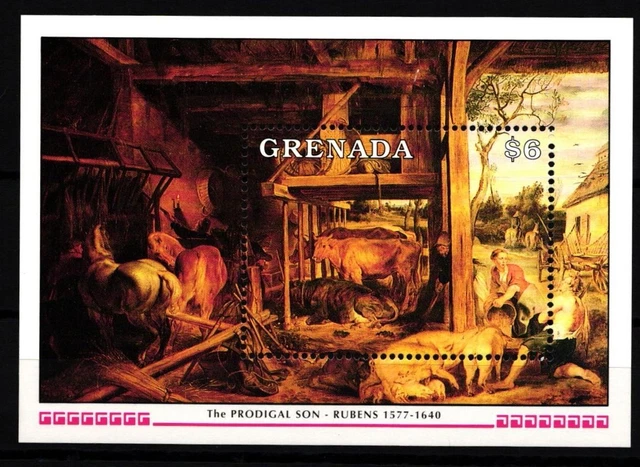 Grenada Block 265 Mint Rubens #JA408