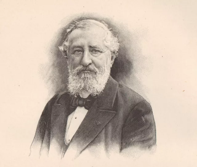 Portrait Georges Lafenestre Écrivain poète Orléans 1904