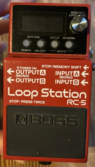 Base Station Loop Recorder BOSS RC-5 LOOP Station Phrase Recorder Guitar Effects Looper Pedal $165 ...