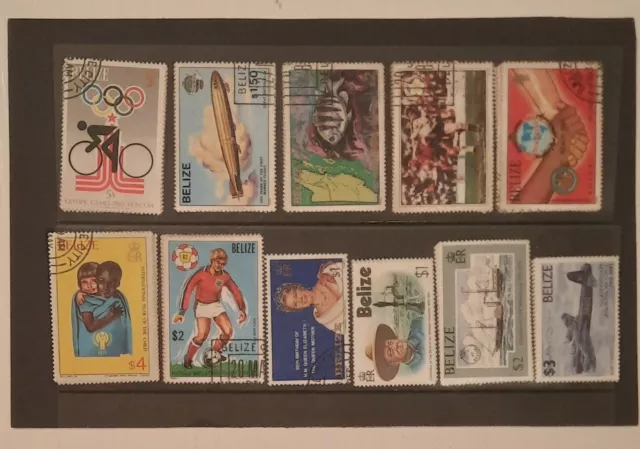 Francobolli Belize. Selezione di 11 set completi. U/M & F/U. Gatto £55