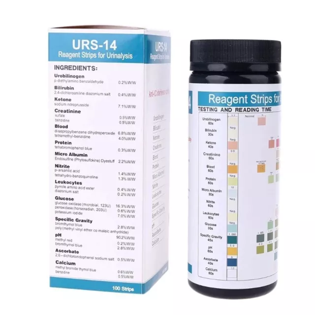 for Leukocytes Test Strips 14-in-1 Urinalysis PH Test Strips 14 Parameter Urine