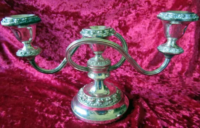 Antique Candelabra Gorgeous Silver Plate Lanthe England Candle Holder #28