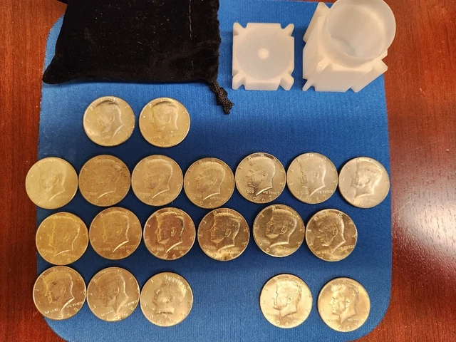 Roll of 20 1965-1969 40% Silver Kennedy Half Dollars $10 Face Value Mixed Dates