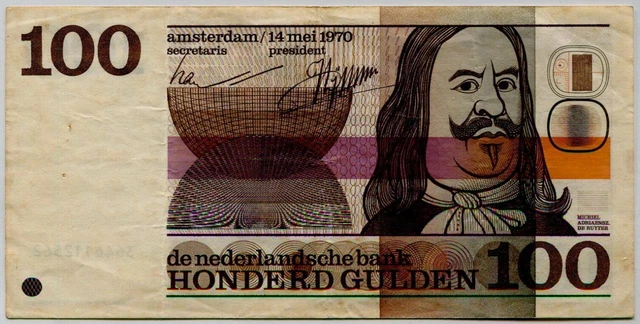 Nederland (Holland) 105 Guldens Banknote 1970