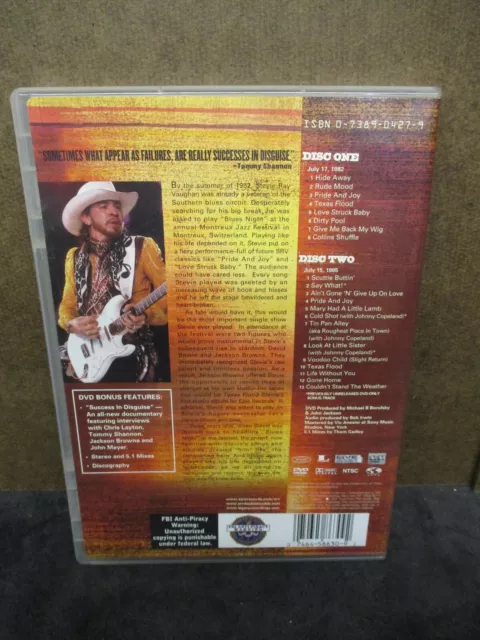 STEVIE RAY VAUGHAN & DOUBLE TROUBLE LIVE AT MONTREUX 1982 & 1985 2-Disc Set 2004 2