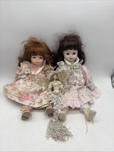 Duo de poupées en porcelaine - Danseuse - Label Emmaüs
