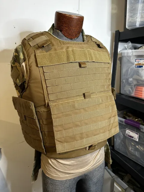 USMC MTV MODULAR Tactical Vest Plate Carrier W/ Soft Inserts Medium ...