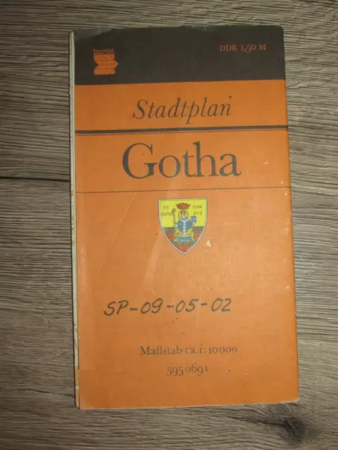 GOTHA -  DDR Stadtplan - 1983 - M 1:10000