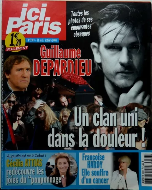 2008: Mort de GUILLAUME DEPARDIEU_FRANCOISE HARDY_MIREILLE DARC_FRANCOISE HARDY