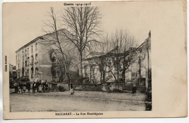 BACCARAT - Meurthe et Moselle - CPA 54 - the humbepair street