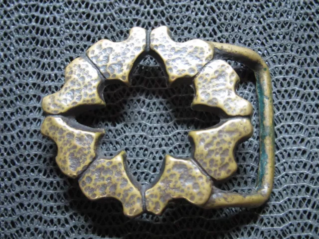Tech Ether Jesse Mcleod Persian Star Brass Hippie Belt Buckle! Vintage! Rare! Us