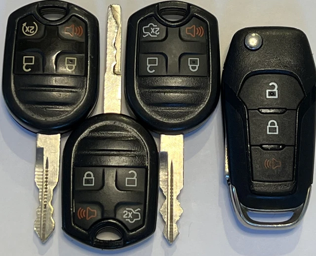 Ford Key Lot - (4) OEM 3 & 4 Button- (3) CWTWBIU793 & (1) N5F-A08TAA