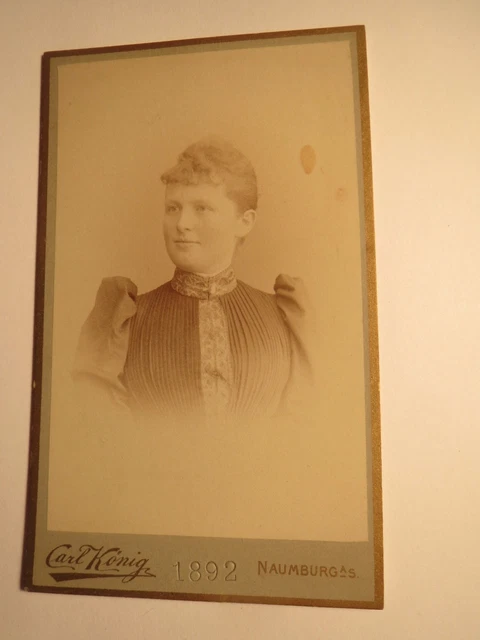 Naumburg a. S. - 1892 - giovane donna - ritratto / CDV