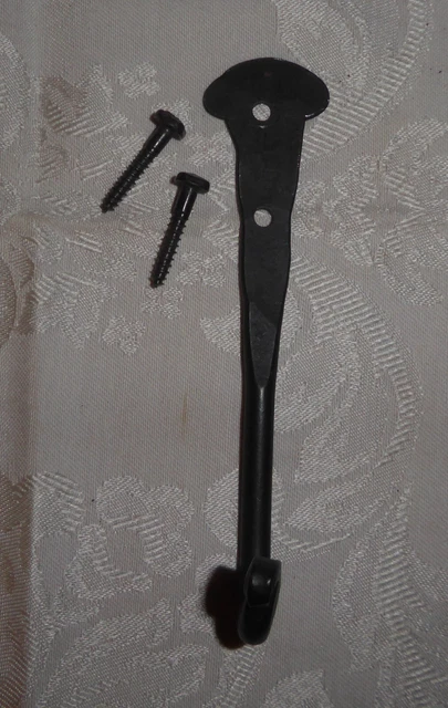 Hand Forged Coat Hook – 2 Hole 4