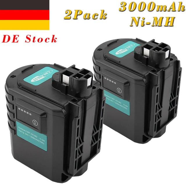 2x TradeShop 12V Ni-MH Akkus – Hochleistungs-Akku Für Bosch, Skil & Mehr