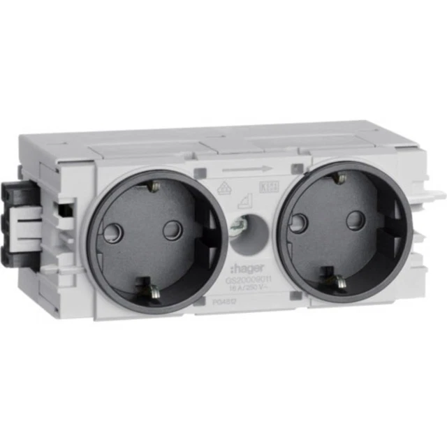 Hager GS20009011 Canalina portacavi a muro Modulo plug-in (L x A x P) 120 x 50