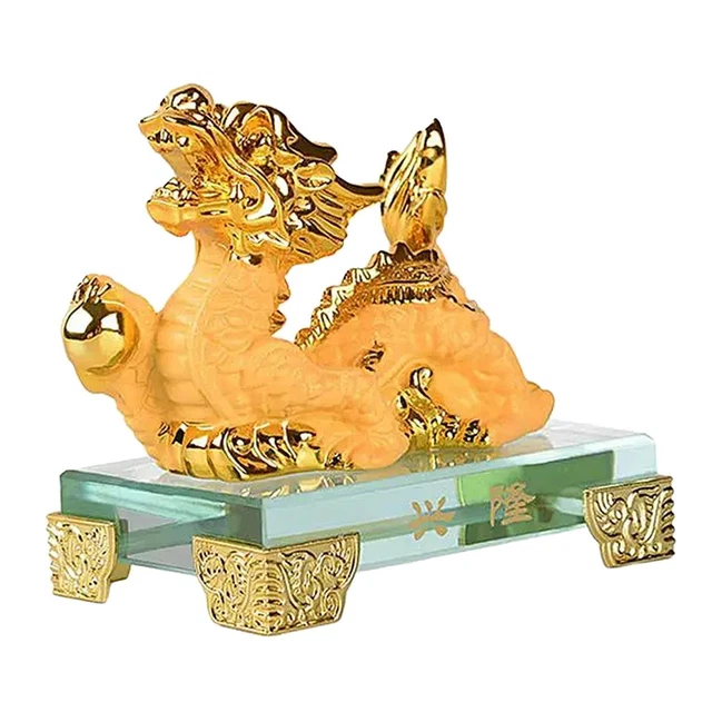 Statue de dragon de Chine en laiton et cuivre, décoration illimitée pour salon, bureau, grande taille 31cm,49cm,62cm  15