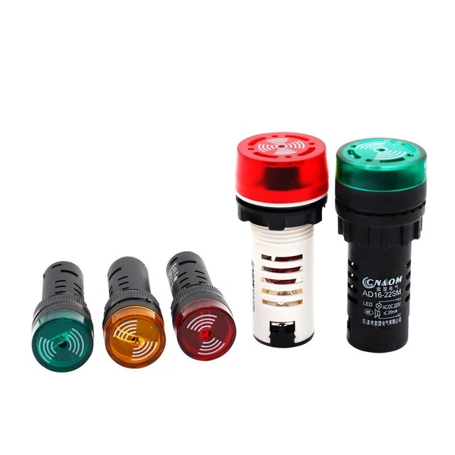 Flash&Active Buzzer Alarm 3-Colour & 3-Volts AD16-16SM Units Great Buy