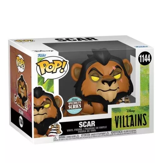 Funko Pop ! Disney Villains - Scar (1144) Specialty Series Lion King Re Leone 2