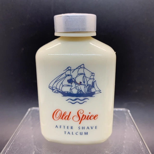 FULL VINTAGE 1960’S Travel Size Old Spice After Shave Talcum 1 3/8 Oz