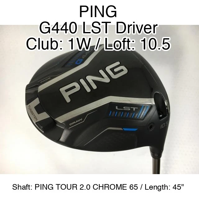 PING G440 LST 10.5 PING TOUR 2.0 CHROME 65 JP S 648046 $1,040.45