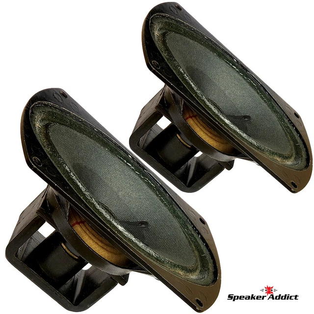PAIR Vintage 8ohm Alnico 4x6 Speaker 4 Acoustic Electric Guitar Amp Amplifier