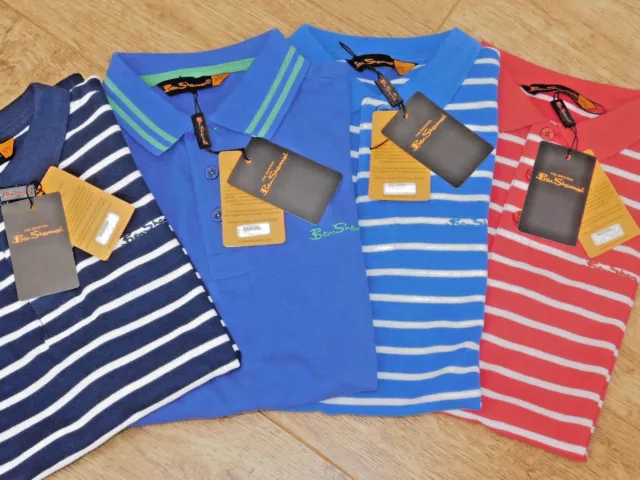 Ben Sherman Boys Original Short Sleeve Polo Shirt 4 Colours 2 Sizes Bnwt