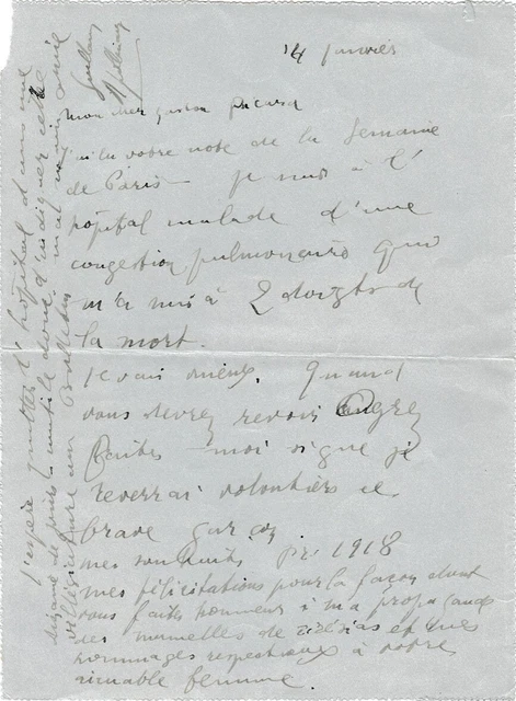 Francis JAMMES Lettre Autographe Signée - Autographes - Achat Vente Lettres