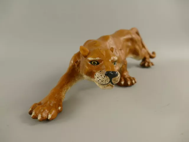 Figur Panther Eisen Löwe Tiger Puma Jaguar Statue Skulptur  Türstopper