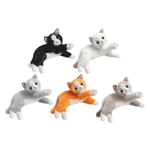 Peluche di gatto realistico, Simulazione Giocattolo per Gatti, Giocattoli Di Animali Di Peluche Carino, Realistico Gatto Animali Di Peluche,Fantastiche idee regalo per la mia migliore amica (30 cm