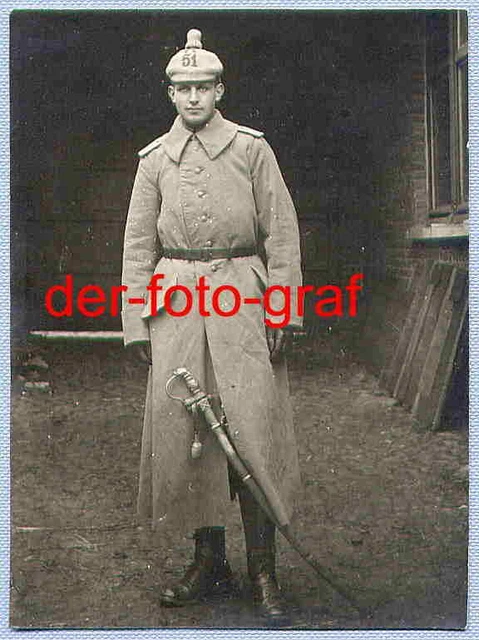 Foto, Offizier, Feldgrau, Artillerie, Säbel, 1915