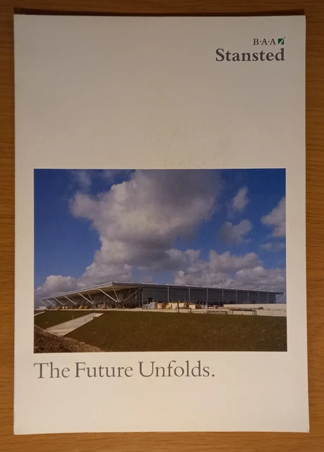 British Airports Authority London Stansted Airport 'The Future Unfolds' brochure