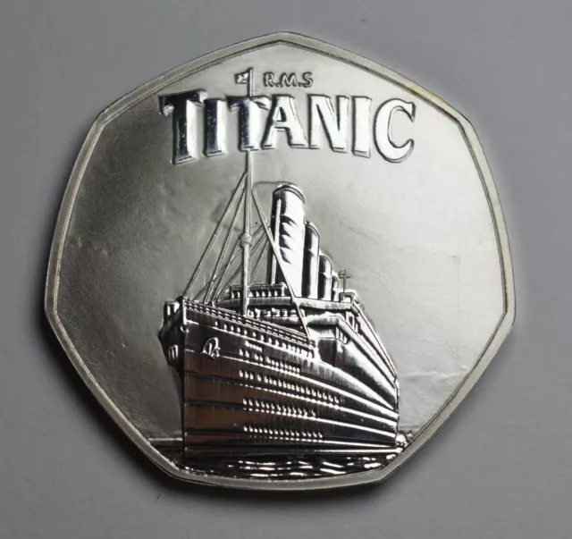 Brand New RMS TITANIC Silver Commemorative. Ocean Liner, White Star Line/Olympic