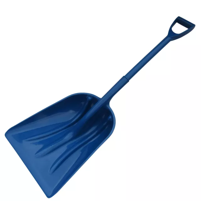 Large Plastic Snow Shovel Spade (Manure Muck Out Spade Garden Clear Pink Blue)