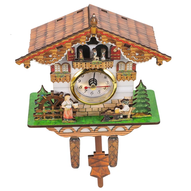 Horloge coucou traditionnelle | Oiseaux animés et Edelweiss