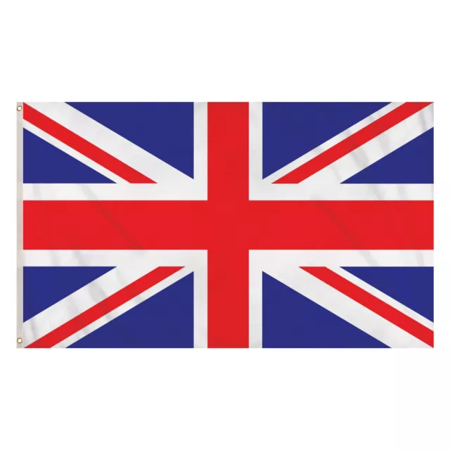 5ft x 3ft Large Union Jack Great Britain Flag Fabric Polyester GB Sport UK New