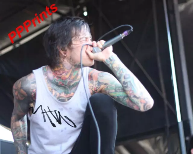 Mitch Lucker Suicide Silence Signed Autographed 10X8 Reproduction Photo Print