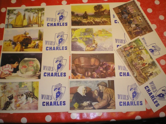 Lot De 10 Buvards Anciens Publicitaires