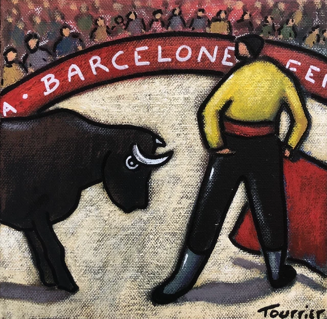 Tableau Peinture corrida Tourrier