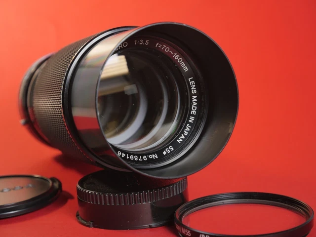 Soligor Zoom Macro 1:3.5  f=70‐160mm attacco Canon - filtro 55 Hama e tappi