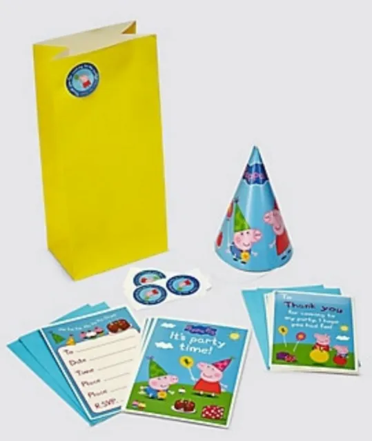 Kit fête M&S KIDS Peppa Pig & George Pig (tout ce dont vous avez besoin pour une fête de 10 enfants !)