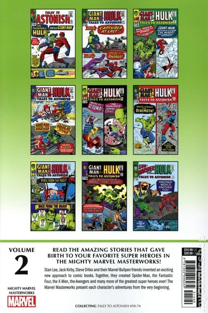 Mighty Marvel Masterworks The Incredible Hulk TPB #2A-1ST VF 2022 Stock Image 2