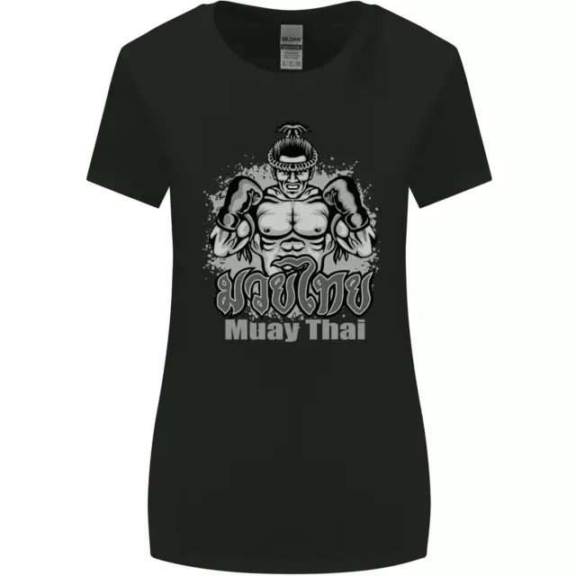 Muay Thai Boxing MMA Martial Arts Kick Womens Wider Cut T-Shirt