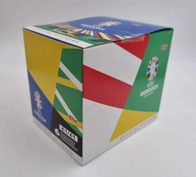 Packet De 6 Cartes Topps UEFA Euro 2024 – Brillant, édition Limitée – Neuf