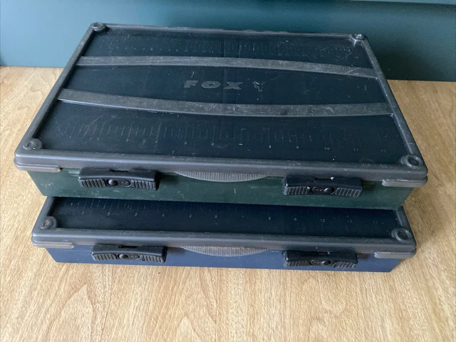 2 X System Fox Box Large Tackle Boxes For Carp Fishing