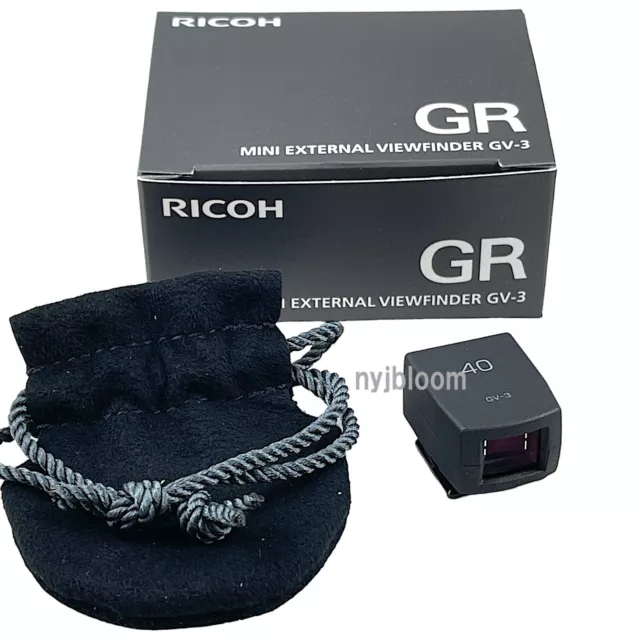 New RICOH GV-3 External Mini Viewfinder for GR IIIx Camera 40mm Frame-Lines