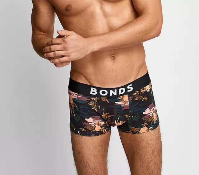 Bonds Mens JEU Jungle Dream Print FIT Trunk Brief Size L New