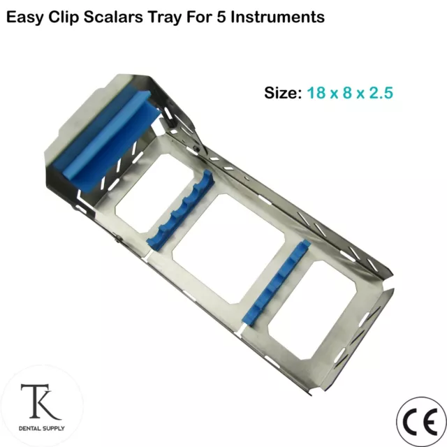 Dentaire Plateaux Chirurgie instruments Sterilization Cassette Scalers Tray Of 5